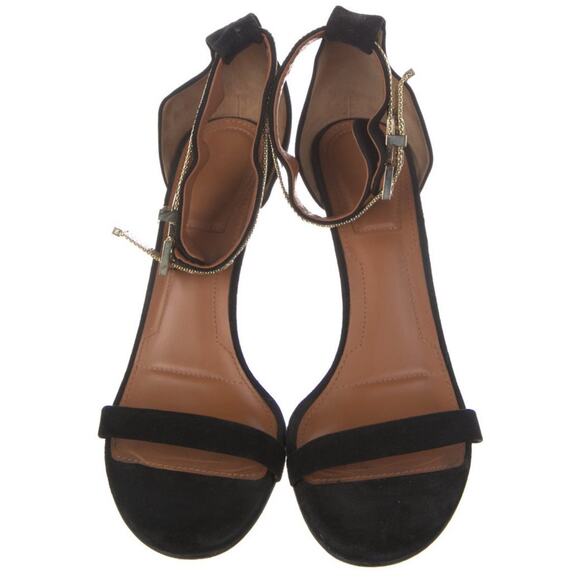 Authentic Givenchy Guiliana Gold Chain Ankle Strap Stiletto Sandals Sz EU 41 EUC - Picture 2 of 7